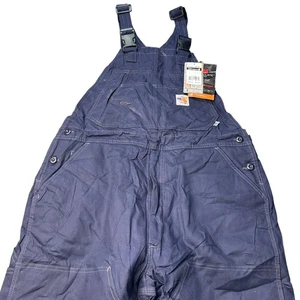Carhartt FR 38x30 (passt 41x29) Flame Resistant Duck Lined Bib Overalls Herren Navy - Bild 1 von 16