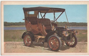 Tarjeta de recuerdo vintage cerrada Long Island Auto Museum # 12 1906 Cadillac - Imagen 1 de 2