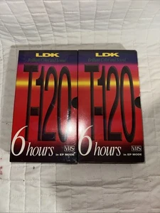 2) LDK Brilliant Color and Sound T-120 Blank VHS Are Brand New - Picture 1 of 3