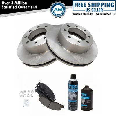 Front Posi Ceramic Brake Pad & Rotor Kit w/Fluids for Ram 1500 2500 3500 - Image 1 of 4