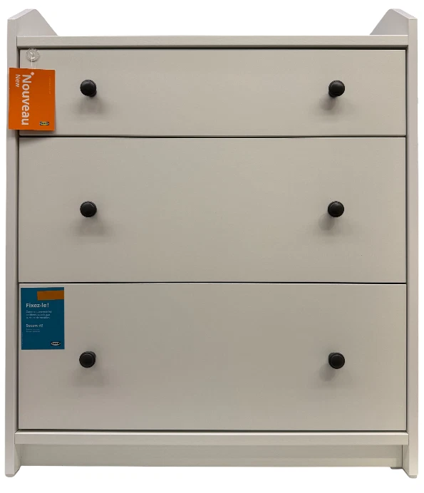 Nuevo Cómoda IKEA HAUGA 3 cajones blanca (27 1/2x18 1/8x33 1/8") 805.815.23 Foto 1 de 1