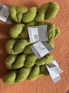 250g Lot Of The Fibre Co Acadia Luxury Wool Alpaca Silk DK Yarn Shade Kelp - Picture 1 of 2