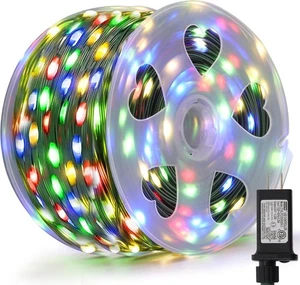 LED String Lights Outdoor 30/50/80/100M 8Mode Fairy Garden Christmas Party Light - Picture 1 of 35