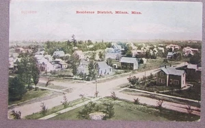MILACA MINNESOTA VISTA RESIDENZA OCCHIO DI UCCELLINO CIRCA 1909 AFFRANCATA - Foto 1 di 2