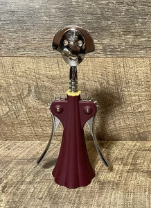 Vintage ALESSI Anna G Corkscrew Wine Bottle Opener Burgundy A.Mendini 1994 - Picture 1 of 5