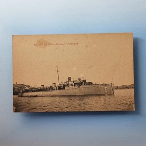 WW1 Military Navy Of Spain Postcard C1915 Destroyer "Prosapina" - Picture 1 of 2