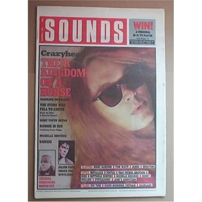 CRAZYHEAD SOUNDS MAGAZINE OCT 1 1988 - CRAZYHEAD COVER WITH MORE INSIDE UK - Image 1 of 2