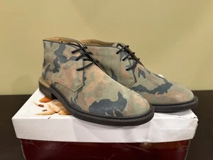 Hush Puppies Bounce Davis Chukka Camo Suede Men’s Leather Boots Size 7.5 NEW - Picture 1 of 3