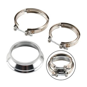 4" to 5" ID Stainless Steel Exhaust V-band Adapter Flange Reducer w/Clamp - Foto 1 di 10
