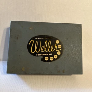 SCATOLA IN METALLO PER FERRI SALDATURA WELLER ACC VINTAGE ARREDAMENTO INDUSTRIALE RETRÒ ACCENTO - Foto 1 di 8