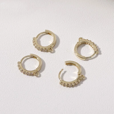 Gancho para pendiente con palanca trasera 2 piezas con anillo de salto abierto, pendientes de clip Foto 1 de 4