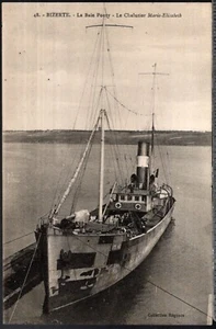 FRENCH TUNISIAN POSTCARD C1912 LE BAIE PONTY - LE CHALUTIER - MARIE-ELISABETH - Picture 1 of 2