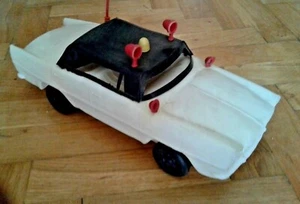 VINTAGE RARE GREEK PLASTIC PENNY TOY FORD POLICE CAR FROM 60s - Picture 1 of 5