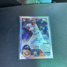 2023 Topps Chrome Refractor 467/499 Yainer Diaz #RA-YD Rookie Auto RC