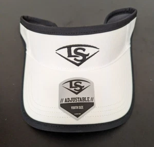 Louisville Slugger Visor YOUTH Softball Baseball Unisex White Adjustable - Osfm - Picture 1 of 4