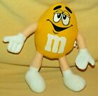 M&M'S PLUSH YELLOW MEGATOYS 12" DOLL POSABLE EMBROIDERED EYES CANDY COLLECTIBLE.