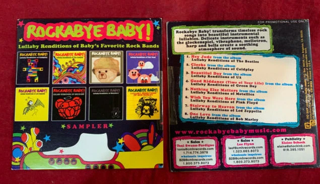 ROCKABYE BABY ~ SAMPLER 2007 US 8 TRK PROMO CD BEATLES LED ZEP U2 PINK FLOYD  M- - Image 1 of 1