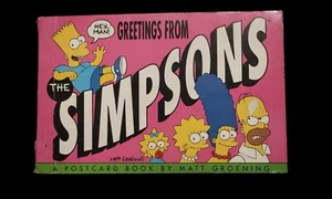 Hey Man! Greetings From The Simpsons A Postcard Book by Matt Groening 1990 - Picture 1 of 7