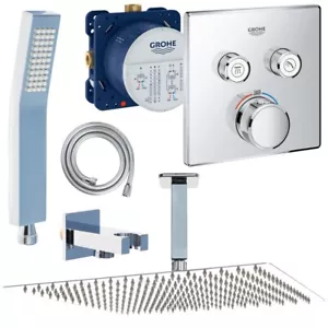 Unterputz Duschsystem, Kopfbrause 360 x 360 mm, Grohe SmartControl, Regendusche - Bild 1 von 8