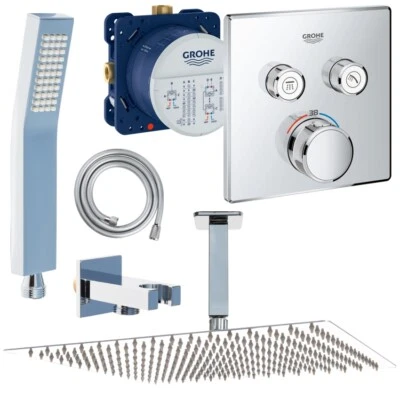 Unterputz Duschsystem, Kopfbrause 360 x 360 mm, Grohe SmartControl, Regendusche - Bild 1 von 4