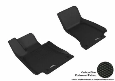 Forros de piso 3D MAXpider negros primera fila 2 piezas para Mercedes-Benz Clase E Foto 1 de 4