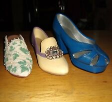 Raine Just the Right Shoe JEWELED HEEL PUMP NEW HEIGHTS & TOUCH OF LACE Shoes 