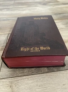 Holy Bible King James Version Light of the World Edition 1954 - Picture 1 of 11