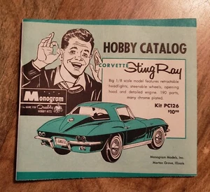 l Vintage Corvette Sting Ray & More Hobby Catalog by Monogram 1965 - Picture 1 of 4