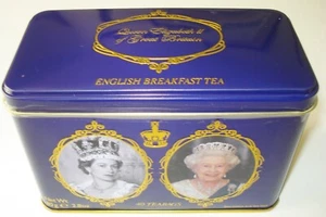 Queen Elizabeth II of Great Britain 40 English Teabags Collectible Tin SEALED - Picture 1 of 6