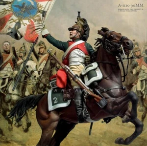 Unassembled Unpainted 1/18 Resin Imperial Cavalry figure white model kit - Picture 1 of 3