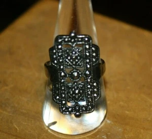 WOMEN'S FASHION BOHO STYLE SILVERTONE RING LADIES TEENS SIZE 7 NEW - Picture 1 of 3