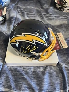 Los Angeles Chargers Dan Fouts Signed Mini Helmet JSA Certified - Picture 1 of 1
