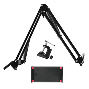360° Rotation Adjustable Tablet Mount Foldable Bed Phone Stand Holder for iPad - Picture 1 of 20