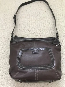 stone mountain leather bag - Brown leather / patent bag hobo / shoulder bag - Picture 1 of 19