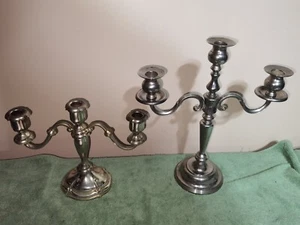 Vintage Oneida & Paul Revere Silversmith 3 Arm Candelabra Silverplated Holder. - Picture 1 of 16