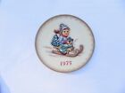 Vintage M.J. Hummel 1975 5Th Annual Plate #268 West Germany Ride Into Christmas