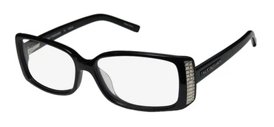 NUEVO MARCO DE GAFAS TRUSSARDI 12704 BK BORDE COMPLETO 54-14-135 NEGRO OJO DE GATO PARA MUJER Foto 1 de 4