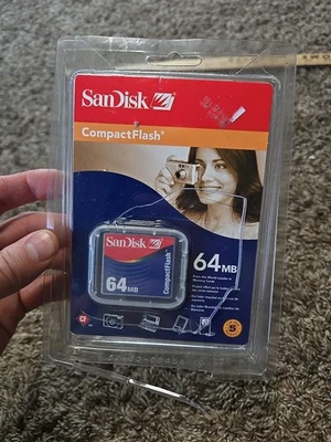 Opened SanDisk 64MB CompactFlash Memory Card SDCFB-64-A10  - Image 1 of 4