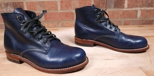 Wolverine Original 1000 Mile Chukka Boot Blue Leather Womens Size US 8 B - Picture 1 of 9