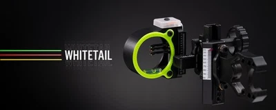 ORO NEGRO Veredicto de Ascenso COLA BLANCA 3 Pin, MANO DERECHA mira de arco AVW3 ✅NUEVO⭐¡MIRA! Foto 1 de 4