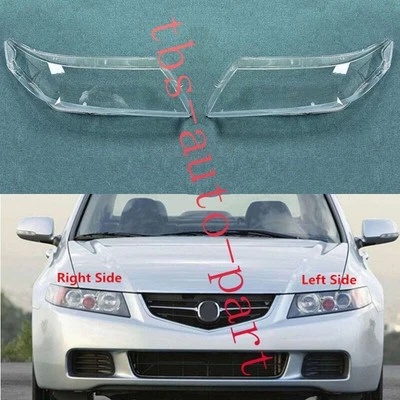 Fit For Acura TSX 2004-2008 LH&RH Side Headlight Lens Cover+Sealant Glue - Image 1 of 4