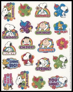 Aufkleber - Charlie Brown Peanuts Snoopy Woodstock - jeder Anlass CL096 - Bild 1 von 1