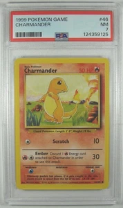 Pokémon 1999 Base Set CHARMANDER 46/102 PSA 7 NM RARE - Picture 1 of 2