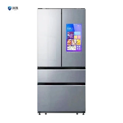 Smart 680L Stainless Steel 4-Door French Door Refrigerator with Touch Screen - Image 1 of 4