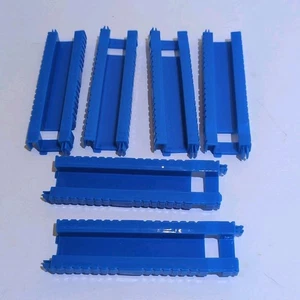 FAO Schwarz 321-teilig Murmelbahn Ersatzteile Schieber Drehteil H (6) blau - Bild 1 von 4