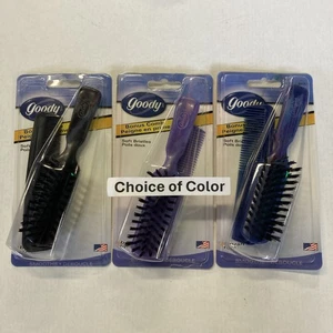 Goody Set Spazzola Capelli Setole Morbide 5" e Pettine Tascabile 5" NOS 2002 Colore a Scelta - Foto 1 di 24