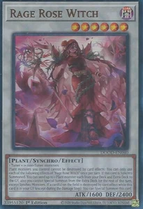 1X NM Rage Rose Witch - DOOD-EN040 - Ultra Rare 1st Edition - Picture 1 of 1