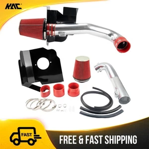 For GMC Sierra 1500 14-18 Cold Air Intake Kit + Red Filter w/ Heat Shield 3.5" - Picture 1 of 11