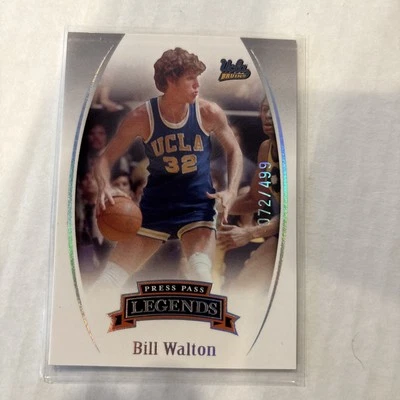 BILL WALTON 2007 PRESS PASS LEGENDS SILVER HOLOFOIL /499 #54 HOFer UCLA - Image 1 of 2