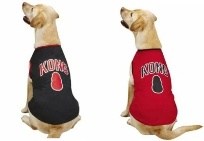 KONG Dog Tank Top Puppy Tee Shirt T-Shirt Pet Lightweight Tag RED BLACK Misc SZ - Image 1 of 4